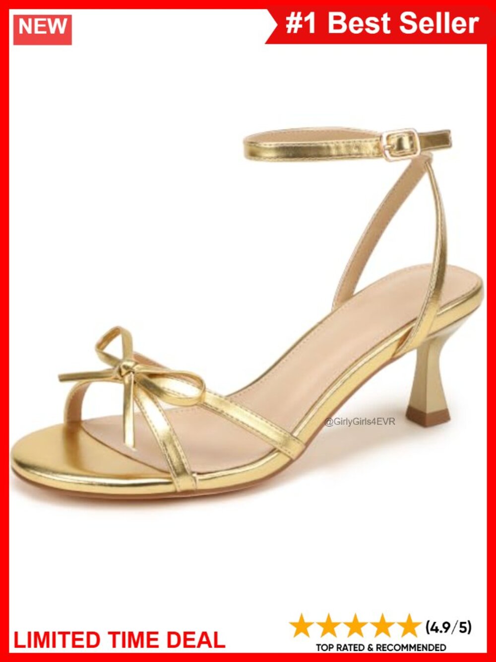 Kitten Heel Slingback Bow Strappy Open Toe Sandals